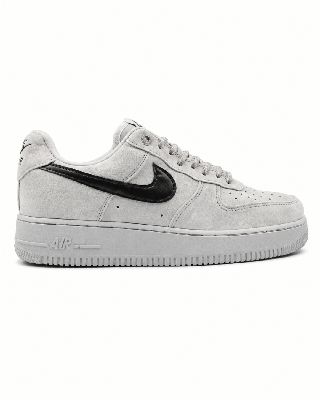 Nike Air Force 1 Low Light Smoke Grey Suede Black