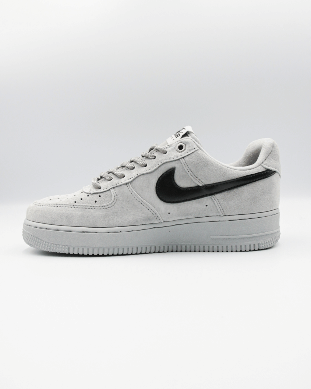 Nike Air Force 1 Low Light Smoke Grey Suede Black