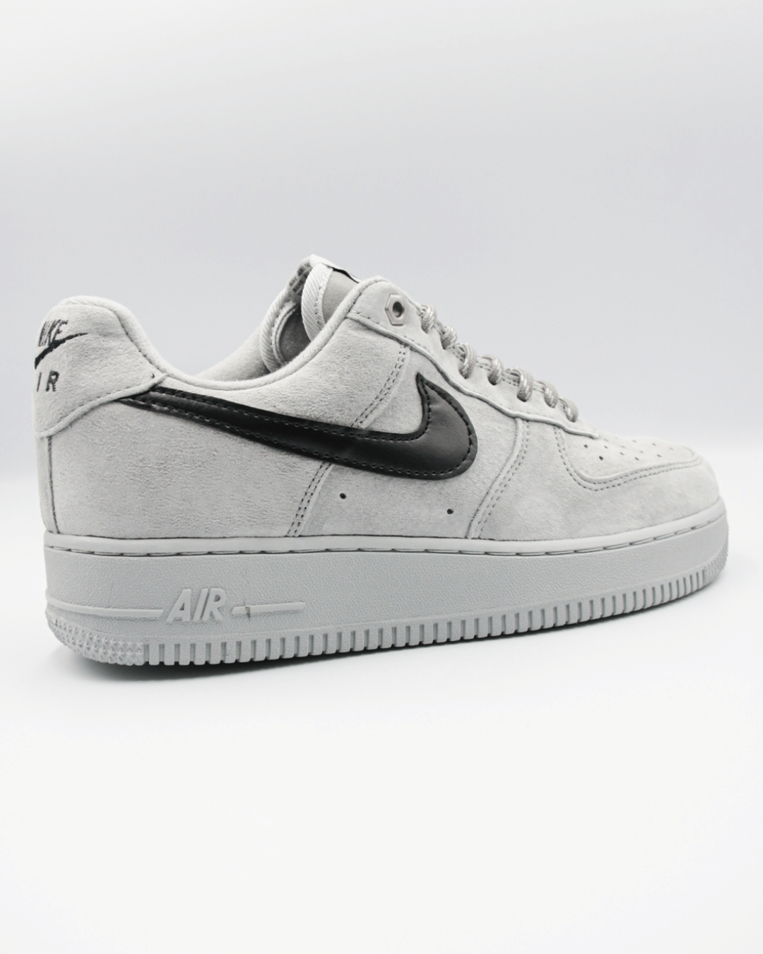 Nike Air Force 1 Low Light Smoke Grey Suede Black