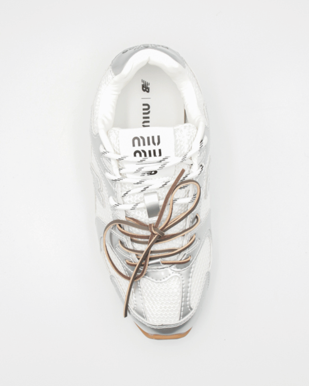 New Balance 530 SL x Miu Miu White/Metallic Silver