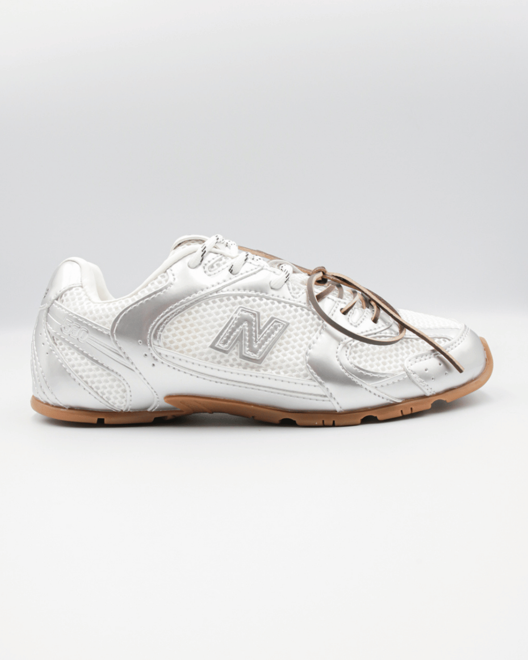 New Balance 530 SL x Miu Miu White/Metallic Silver