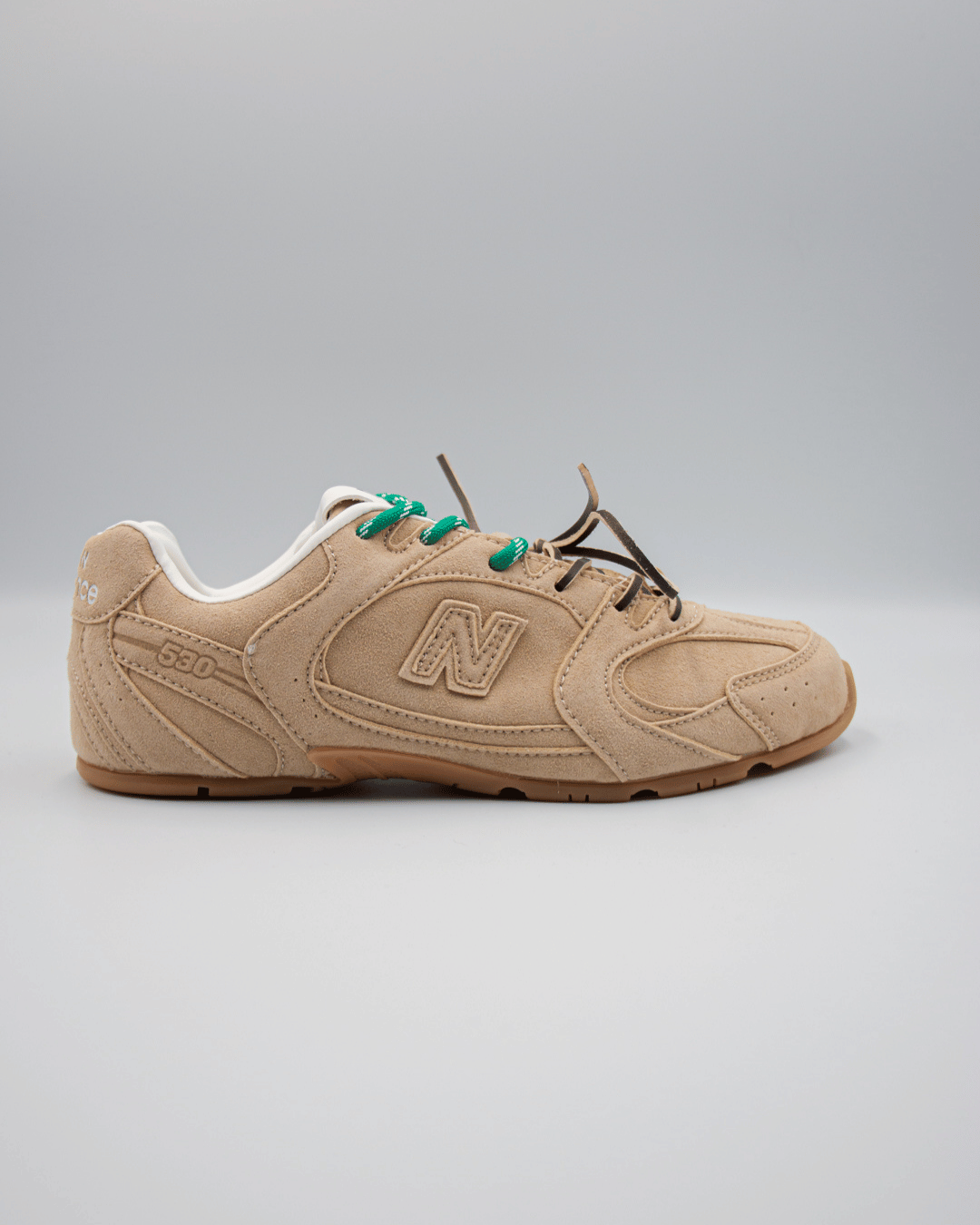 New Balance 530 SL x Miu Miu Suede Beige