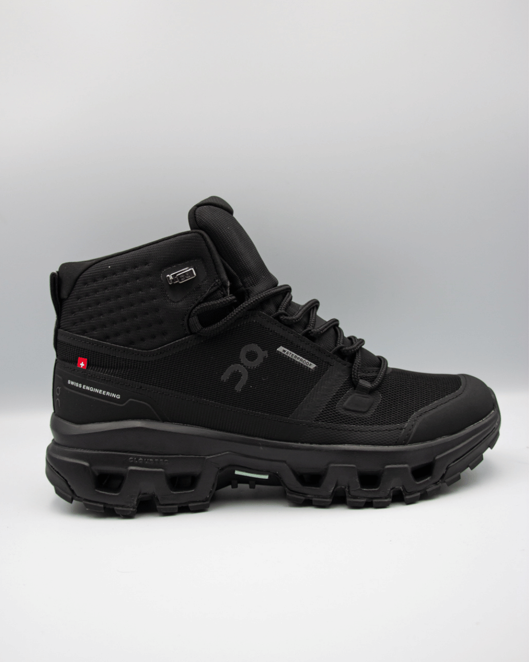 On Cloudrock Mid Waterproof Total Black