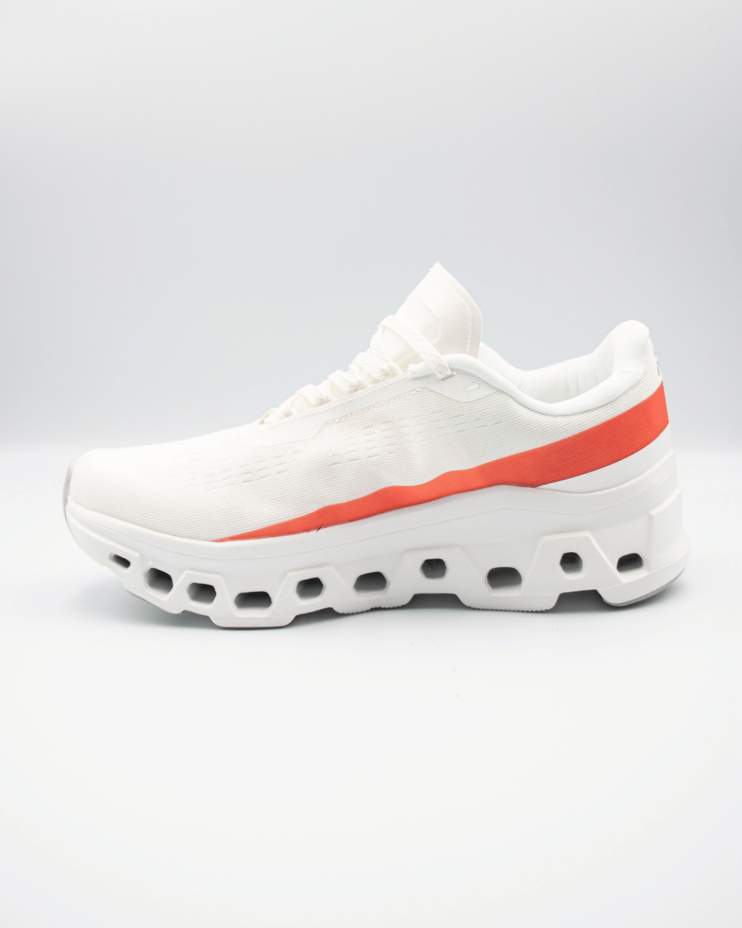 On Cloudmonster 1 White/Glacier/Orange
