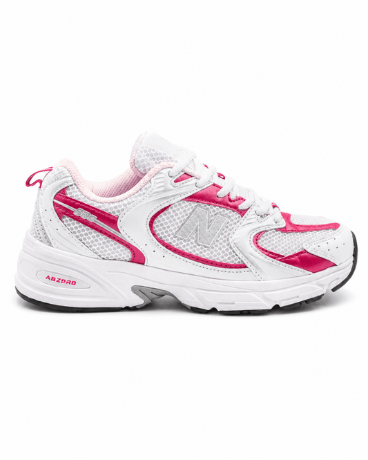 New Balance 530 White/Pink Metallic
