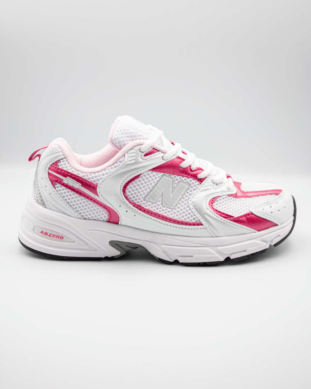 New Balance 530 White/Pink Metallic