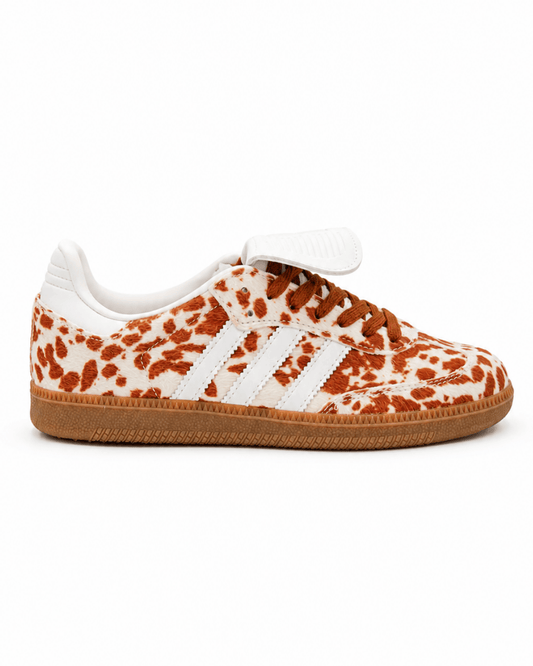 Adidas Samba LT "Cow Print" (Brown & White)